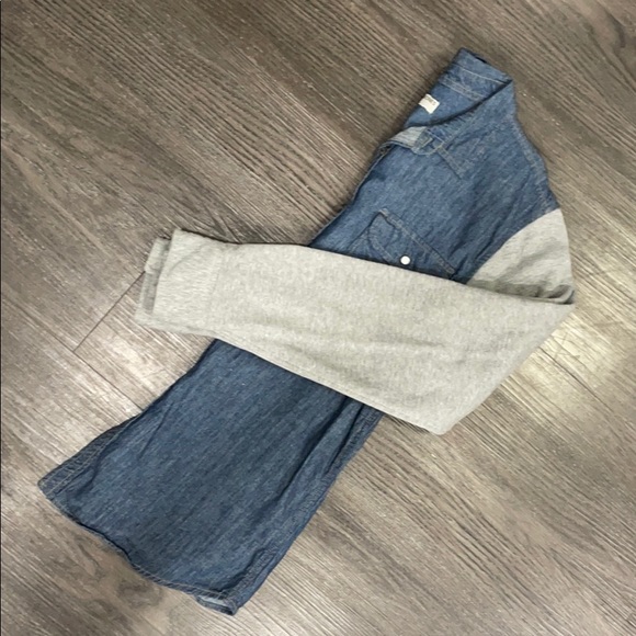 Men’s size medium light jean/sweater jacket - Picture 2 of 4